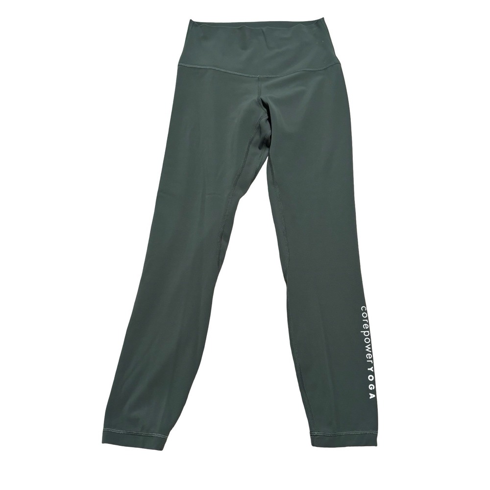 Lululemon CorePower Yoga Women's Leggings Green Size 6 - 26 x 25